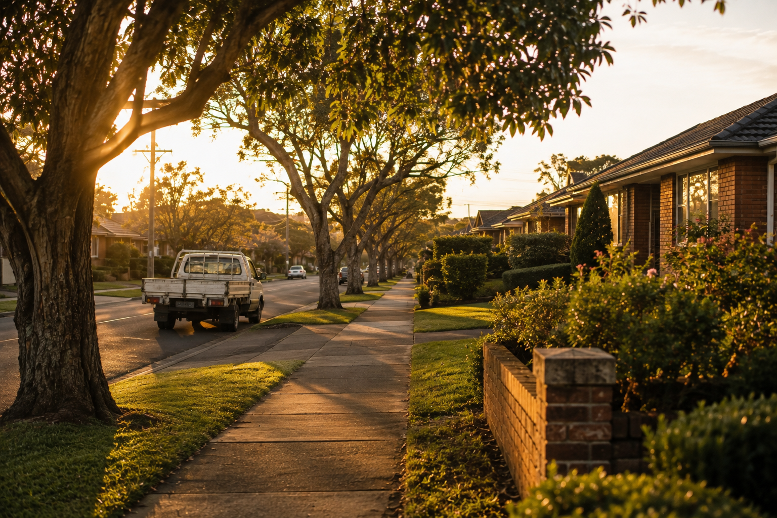 Quiet Sydney suburban street covered by Sydney handyman pros tradies